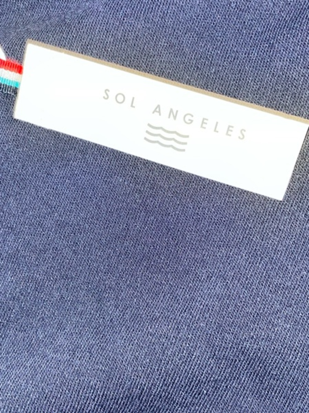Sol Angeles Drawstring Lounge Shorts Navy NWT Size L Ultra Soft coastal NWT - Picture 3 of 5